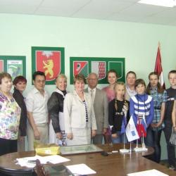 Delegācija no Gatčinas viesojas Valkā